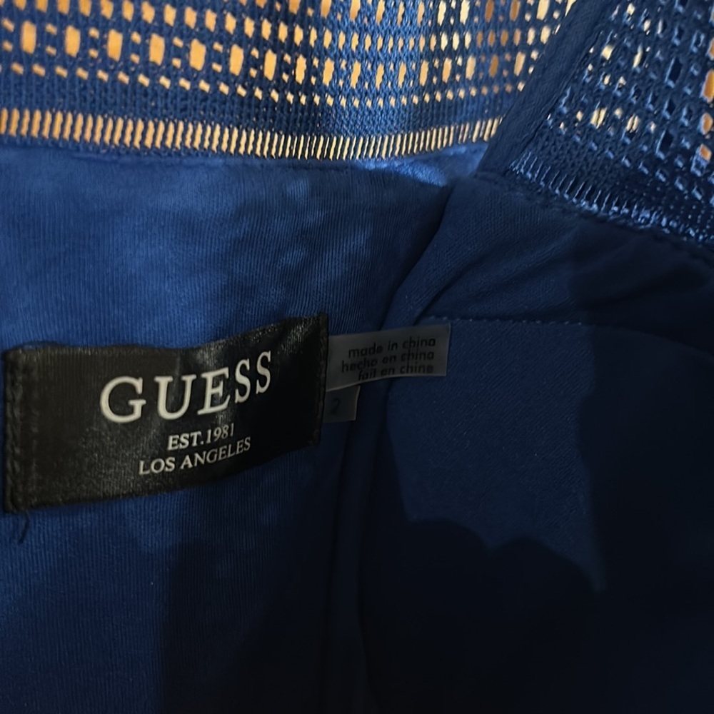 Guess size 2 women’s blue dress good condition - Picture 2 of 2